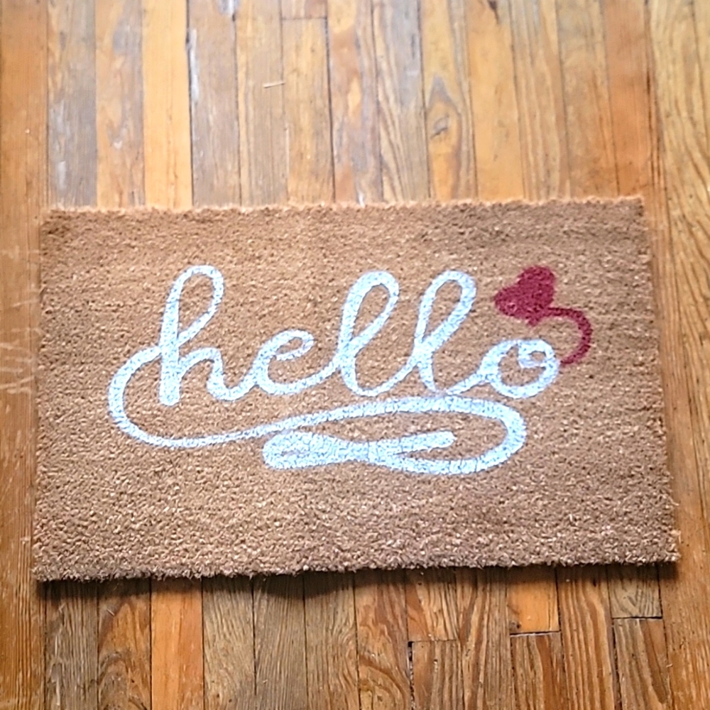 "Hello❤️" Welcome Front Door Mat